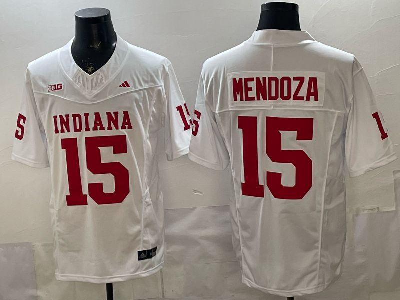 Men 2026 Ohio State Buckeyes #15 Mendoza White Limited NCAA Jersey 078->ncaa teams->NCAA Jersey